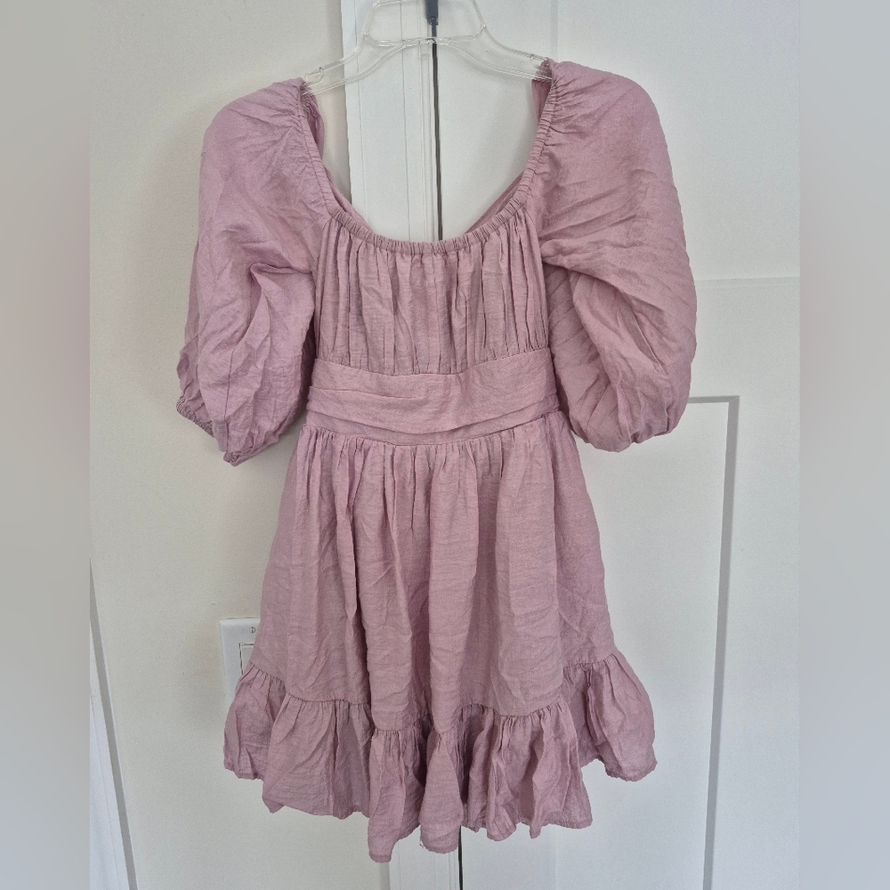 Saints + Secrets Dress Pink Babydoll Cut Out Back Size XS - Picture 5 of 13